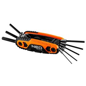   Neo Tools IMBUSZKULCS KÉSZLET, összecsukható 1.5, 2, 2.5, 3, 4, 5, 6, 8mm, 8 részes