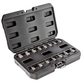   Neo Tools Törtcsavar-kihajtó készlet, 1/2", 15db, 3-14mm (M6-M24)
