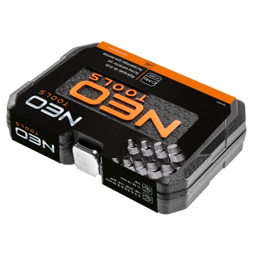 Neo Tools Törtcsavar-kihajtó készlet, 1/2", 15db, 3-14mm (M6-M24)