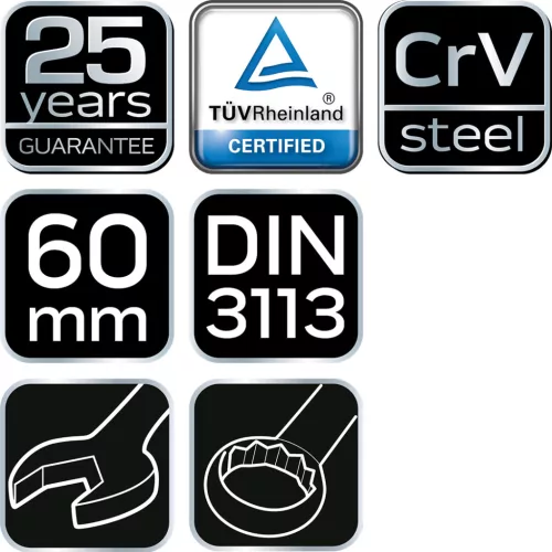 Neo Tools Csillag-villáskulcs 60 mm