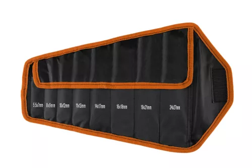 Neo Tools Villáskulcs készlet 8db, 5.5 - 27mm, szuper vékony kivitel, összehajtható tokban