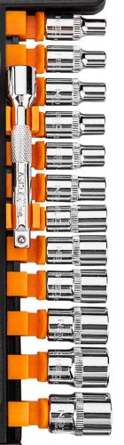 Neo Tools Dugókulcskészlet 14db, 1/4"