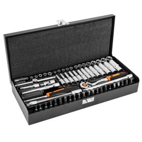 Neo Tools dugókulcs készlet 1/4" 63r. 4-14mm-ig