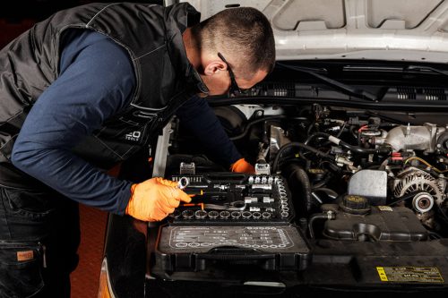 Neo Tools Dugókulcs készlet, átmenő racsnis hajtókarokkal, 1/4"- 3/8", 46 db