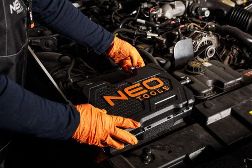 Neo Tools Dugókulcs készlet, átmenő racsnis hajtókarokkal, 1/4"- 3/8", 46 db