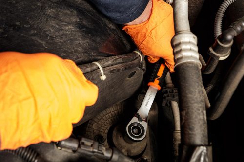 Neo Tools Dugókulcs készlet, átmenő racsnis hajtókarokkal, 1/4"- 3/8", 46 db