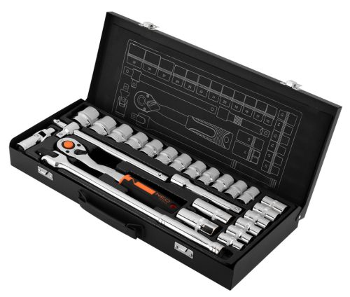 Neo Tools Dugókulcskészlet 1/2", 25db