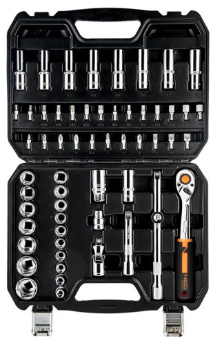 Neo Tools Dugókulcskészlet + bitkészlet 1/2", 58db
