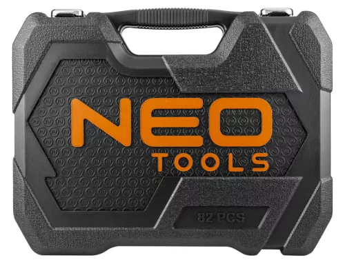 Neo Tools Dugókulcskészlet + szerszámkészlet 1/2", 1/4", 82db