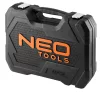 Neo Tools Szerszám és dugókulcs készlet, 1/4", 1/2", EVA habszivacs, műanyag koffer, 96db