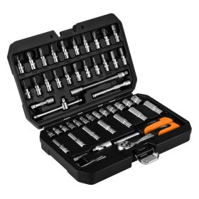   Neo Tools Dugókulcs és bit készlet, 1/4", matt felület, 55db