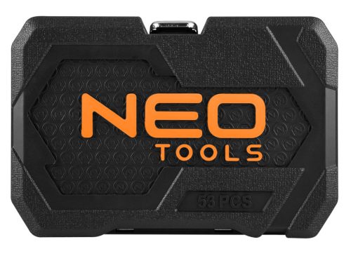 Neo Tools Dugókulcs és bit készlet, 1/4", matt felület, 55db