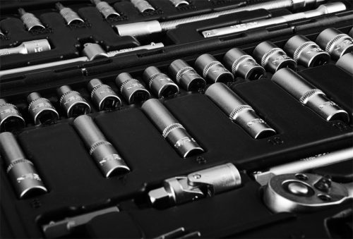 Neo Tools Dugókulcs és bit készlet, 1/4", matt felület, 55db