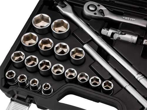 Neo Tools Dugókulcs és hajtószár készlet, matt felület, 25 db