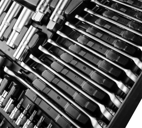 Neo Tools Dugókulcskészlet 1/2", 3/8", 1/4", 216db