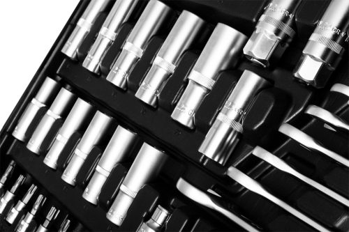 Neo Tools Dugókulcskészlet 1/2", 3/8", 1/4", 216db