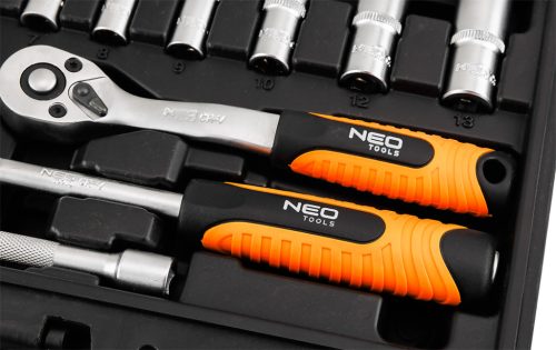 Neo Tools Dugókulcskészlet 1/4", matt felület, 23db