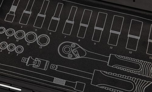 Neo Tools Dugókulcskészlet 1/4", matt felület, 23db