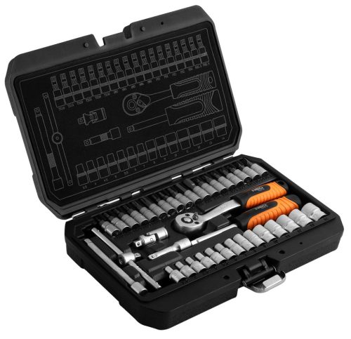 Neo Tools Dugókulcskészlet 1/4", matt felület, 38db