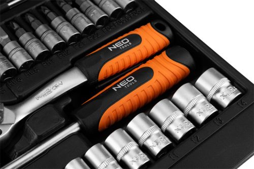 Neo Tools Dugókulcskészlet 1/4", matt felület, 38db