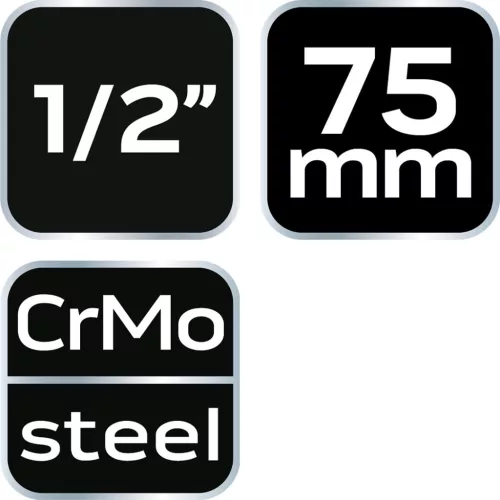 Neo Tools Hosszabító szár ütvecsavarozókhoz 1/2" 75mm