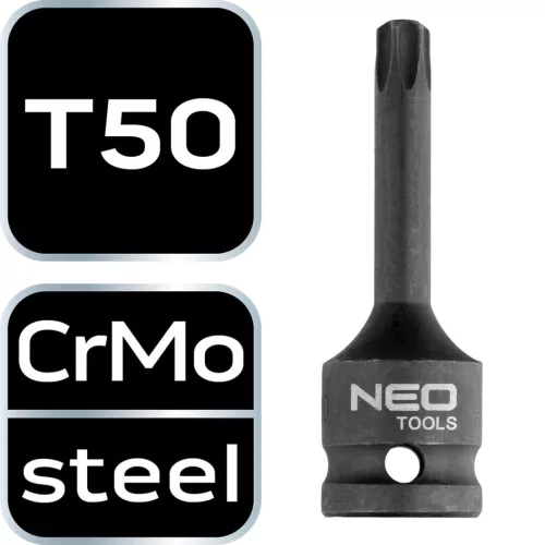 Neo Tools Torziós bit ütvecsavarozókhoz 1/2" T50