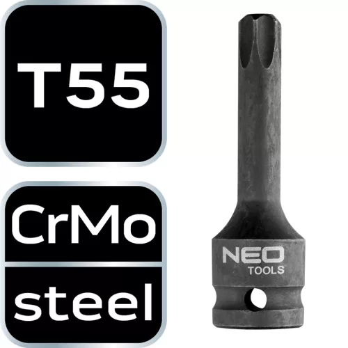 Neo Tools Torziós bit ütvecsavarozókhoz 1/2" T55