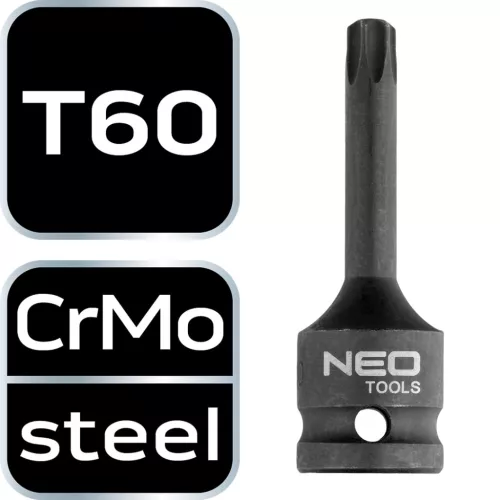 Neo Tools Torziós bit ütvecsavarozókhoz 1/2" T60
