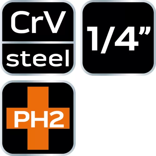 Neo Tools PH2 dugókulcs 1/4" 37mm