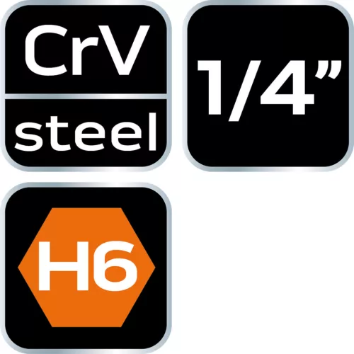 Neo Tools Imbusz dugókulcs 1/4" 87mm H6