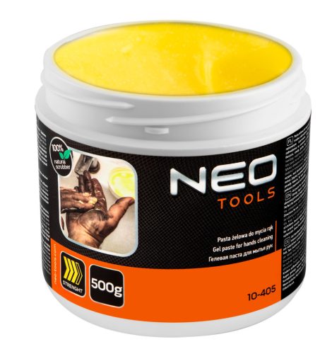 Neo Tools Kéztisztító paszta EXTRA erős 500g, ragasztó, gyanta, szilikon, lakk, festék, poliuretán hab, polimer