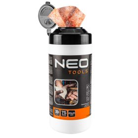  Neo Tools Kéz-és felülettisztító csiszolókendő, 75 lap, ragasztó, gyanta, szilikon, lakk, festék, poliuretán hab és polimer