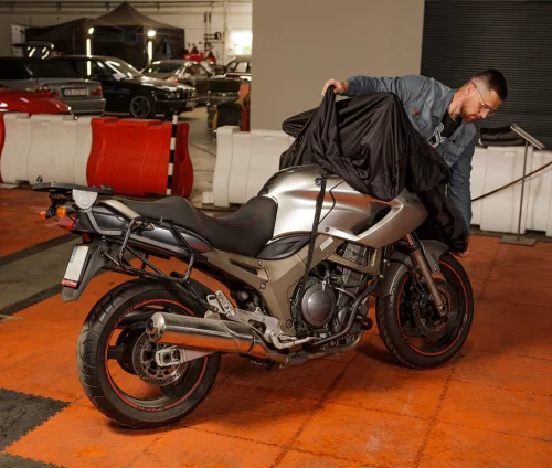Neo Tools Motortakaró ponyva, 220x105x130cm, lélegző, beltéri
