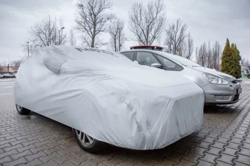 Neo Tools Autótakaró ponyva, 4,3 x 1,6 x 1,2m, 2 rétegű