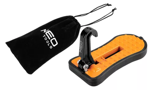 Neo Tools Univerzális autólépcső, 3 az 1-ben szerszám lépcső tetőcsomagtartóhoz, üvegtörő, telefontartó