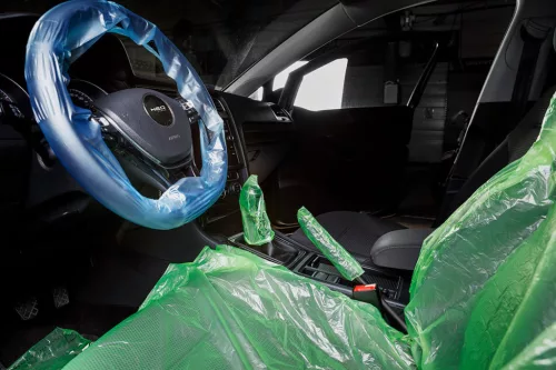 Neo Tools Belsőtér védőfólia, huzat, 200db, (5az1-ben, ülés, kormány, sebváltó, szőnyeg, kézifék)