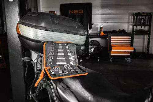 Neo Tools Motorkerékpárszerelő készlet - 25db - puha tok