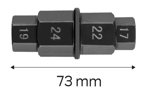 Neo Tools Motorkerékpár elsőtengely kulcs 4 az 1-ben