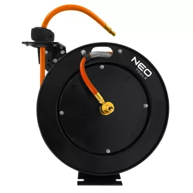   Neo Tools Pneumatikus tömlődob, automata, fém, nyitott, nagy igénybevételre