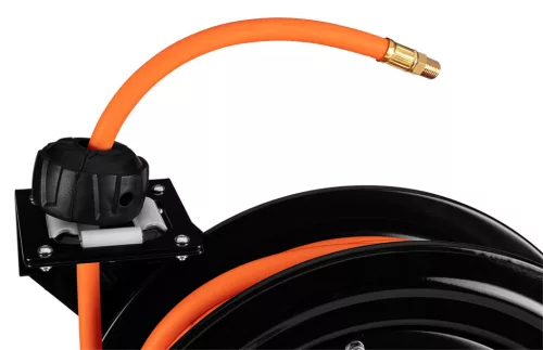 Neo Tools Pneumatikus tömlődob, automata, fém, nyitott, nagy igénybevételre