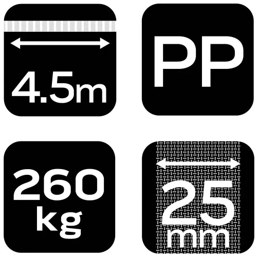 Neo Tools Rakományrögzítő racsnis heveder 4,5m/25mm, 260kg