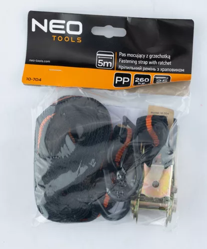 Neo Tools Rakományrögzítő racsnis heveder 5m/25mm, 260kg