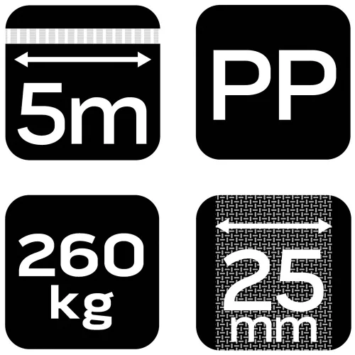 Neo Tools Rakományrögzítő racsnis heveder 5m/25mm, 260kg