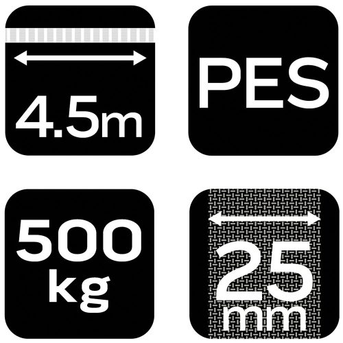 Neo Tools Rakományrögzítő racsnis heveder 4,5m/25mm, 500kg