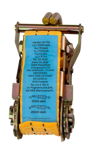 Neo Tools Rakományrögzítő racsnis heveder 6m/38mm, 2000kg