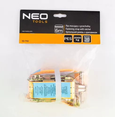 Neo Tools Rakományrögzítő racsnis heveder 6m/38mm, 2000kg