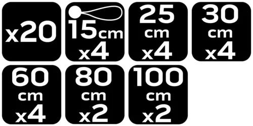 Neo Tools Gumipók, 4-40kg-ig, 20db/cs