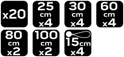 Neo Tools Gumipók, 4-40kg-ig, 20db/cs