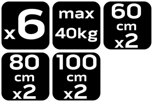 Neo Tools Gumipók, 4-40kg-ig, 6db/cs