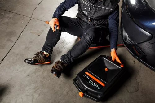 Neo Tools Olaj és hűtőfolyadék leeresztő kanna, hordozható, zárt, 12L